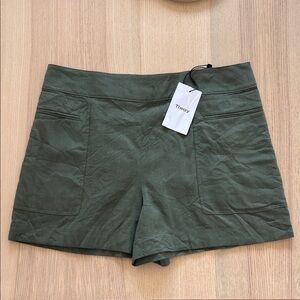 THEORY Mini Linen Utility Short